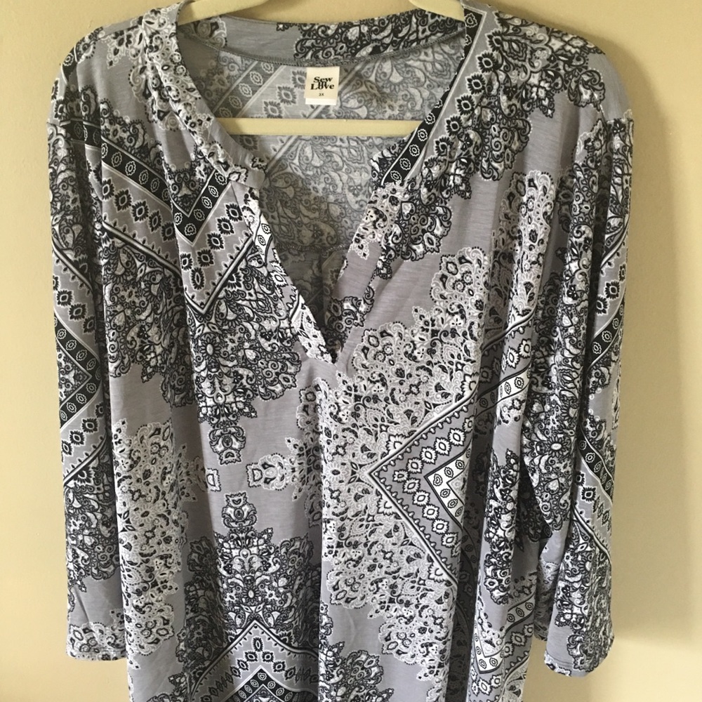 NWOT Bandana print Gabby Blouse